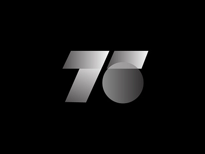 75 abstract art artist black branding creative design gradient graphicdesigner logo numbers shadows shapes symbol visual white
