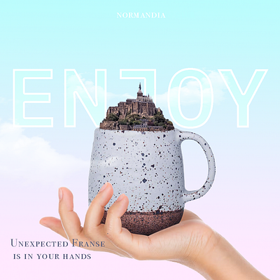 Have you enjoyed Normandia? graphic design illustration typography vector