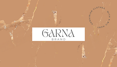 Business card for Garna brand branding graphic design illustration logo vector