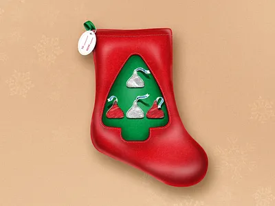 Holiday Gift Bag candy holiday illustration industrial design merchandising packaging product render