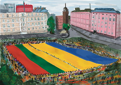 Ukraine support Illustrations illustration