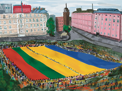 Ukraine support Illustrations illustration