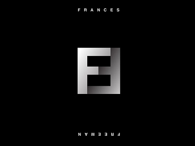 Frances Freeman Logo black creative graphicdesigner hidden icon logo logodesigner realestatelogo type typography white