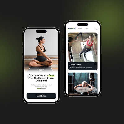 Fitness App app design fitness gym health mobile ui ux workout