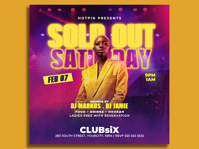 Night Club Flyer Template rb