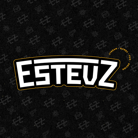 Estevz | Brand Identity & Stream Package branding design graphic design illustration logo stream twitch typography