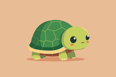 Turtle animal baby character illustration nature reptile turtle vector