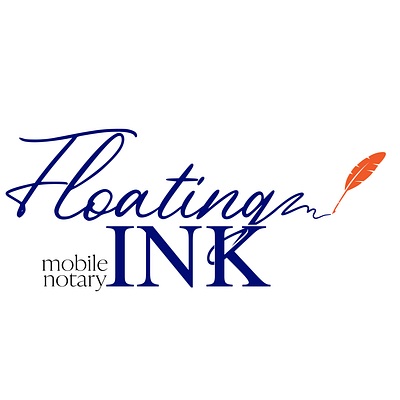 Floating Ink Mobile Notary Logo