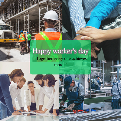 Worker's Day template 2 design graphic design ui