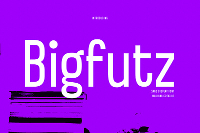 Bigfutz Sans Display Font animation branding design font fonts graphic design logo nostalgic