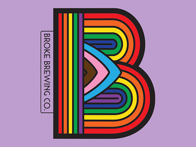 Pride Design for Broke Brewing Co. branding graphic design lgbtq logo pride