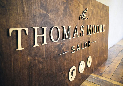 The Thomas Moore Salon Branding - Signage Design branddesign branding signage signagedesign