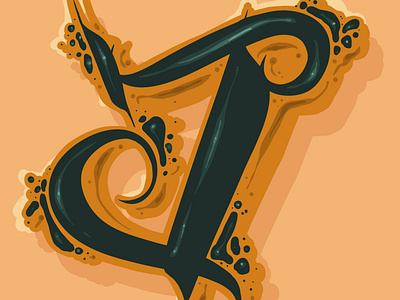 J alphabet branding design digital art graphic design illustration j lettering logo procreate typography