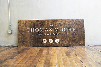 The Thomas Moore Salon Branding - Signage Design branddesign branding signage signagedesign