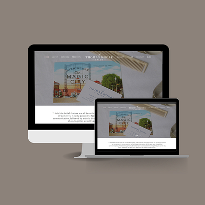 The Thomas Moore Salon Branding - Web Design branddesign branding webdesign websitedesign