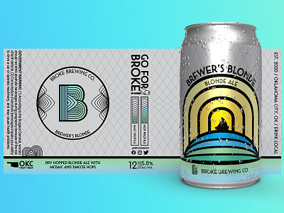 Brewer's Blonde Label Design beer beer label branding brewery craft beer graphic design logo