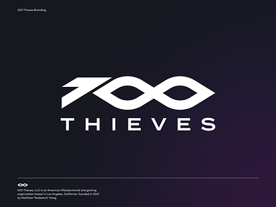 100 Thieves Concept 100 thieves branding design gaming logo mark vector
