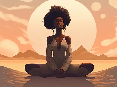 Beach Pause ai illustration midjourney