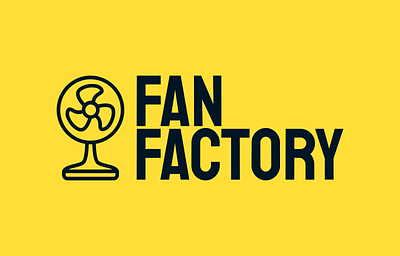 Fan Factory design fan graphic design homepage ui ux webdesign yellow
