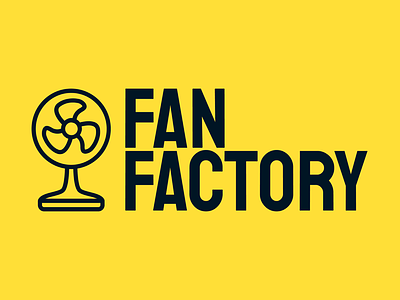 Fan Factory design fan graphic design homepage ui ux webdesign yellow