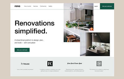 Landing page, kitchen design/ furniture with animation animation app branding design graphic design illustration logo motion typography ui ux