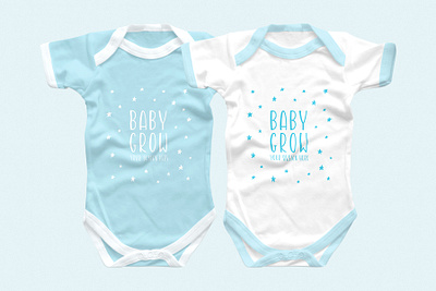 Baby Grow Bodysuit Mockup baby baby blue baby grow bodysuit mockup onesie