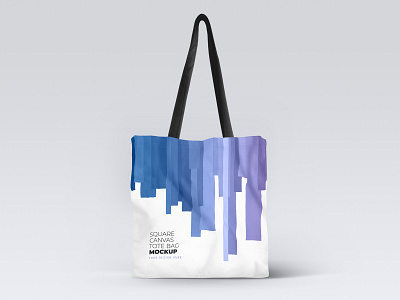 Square Canvas Tote Bag Mockup canvas bag download mockup tote