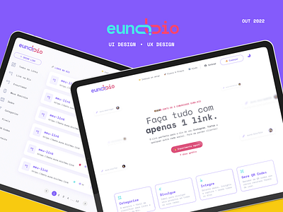 Visual Design - EuNa.Bio app design design de interface figma graphic design interface landing ui ux