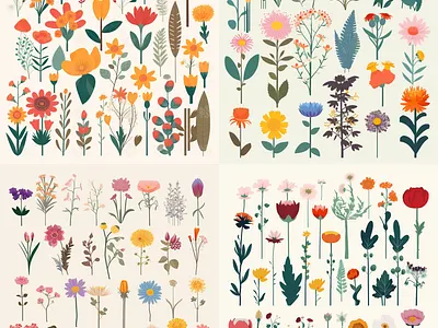 Flower Feels ai illustration midjourney