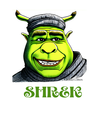 SHREK branding graphic design logo shrek