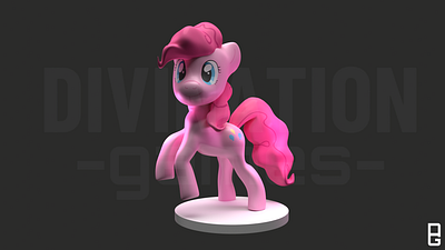 My Little Pony - Pinkie Pie 3D Model 3d blender cartoon fanart kids