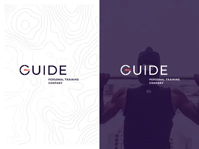 Guide Personal Training Company – Primary Logomark brand identity branding design fitness graphic design gym gym branding health logo personal training strength strength training typography vector weights