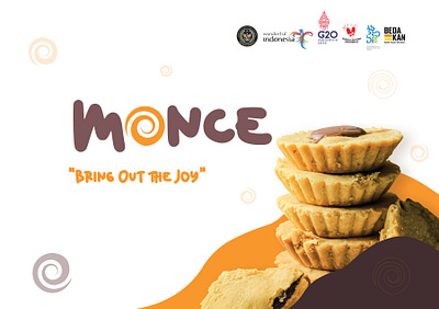 Monce Choco Pie Logo branding design graphic design logo