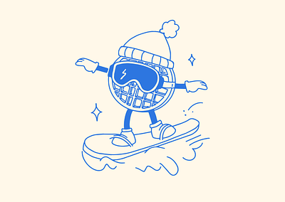 Halfdays Ski Apparel Mascot Exploration apparel brand branding design drawing illustration mascot ski