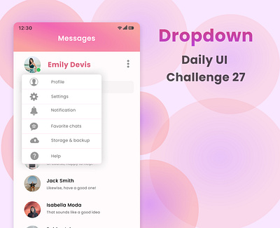 Dropdown #DailyUI #27 27 challenge dailyui design dropdown ui ux