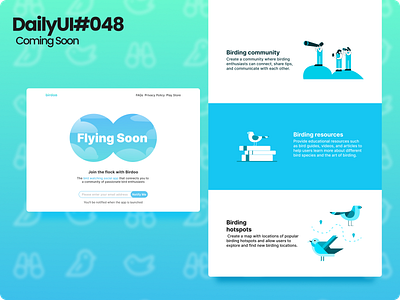 Daily UI Challenge #048 || Coming Soon branding dailyui design graphic design iillustration illustration logo ui vector web design