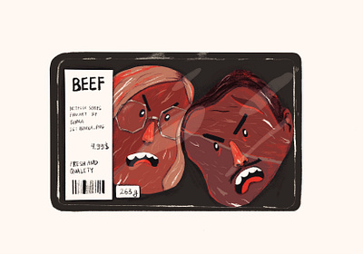 Beef series Fan art 2d art beef beefnetflix beefseries design digital art draw drawing illustration illustrator netflix procreate
