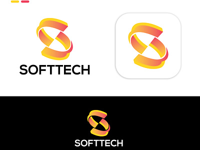 Letter S Softtech Logo Design best logo brand identity branding logo logo design logofolio logomark logotrend modern logo softtechlogo tech logo