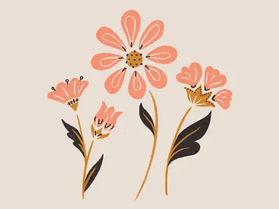 Sunday Flowers flowers growth illustration life nature