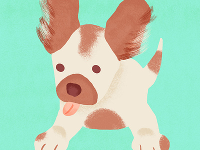 Chewy Puppy design editorial art illustration illustration design procreate