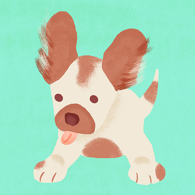 Chewy Puppy design editorial art illustration illustration design procreate