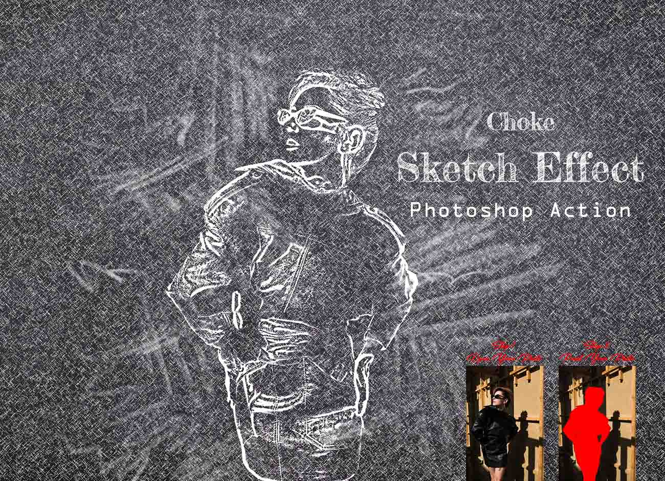 Choke Sketch Effect Action by AL AMIN on Dribbble