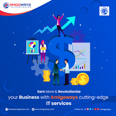 Earn More & Revolutionize your business with Amigoways amigoways amigowaysappdevelopers amigowaysteam branding