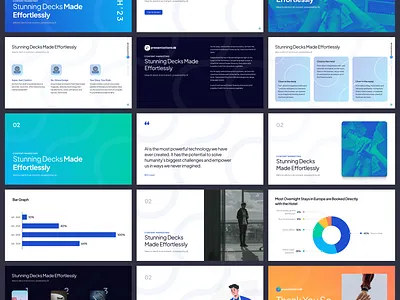 Stunning Presentation Design ai deck pitch presentations