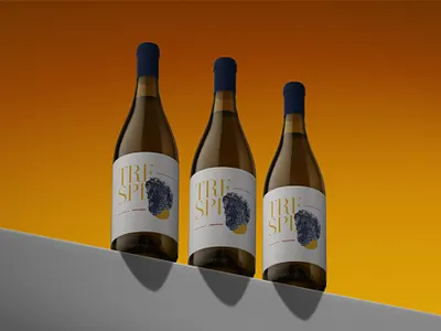 Faragosa Tre-spe Label Design branding design graphic design illustration label logo minimalist packaging typography wine