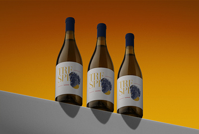 Faragosa Tre-spe Label Design branding design graphic design illustration label logo minimalist packaging typography wine