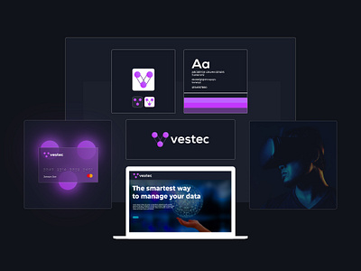 Vestec - Visual Branding agency brand identity brand sign branding card identity logo logotype marketing presentation startup tech visual branding