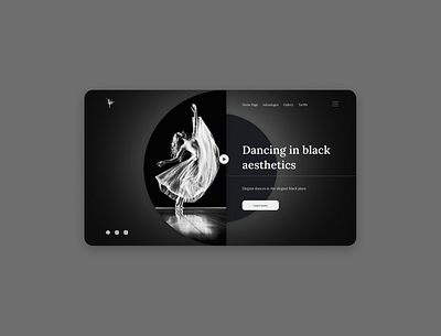 Black Dancing ★ branding design first screen graphic design illustration images ui ux web webdesign website website design дизайн дизайн сайтов первый экран танцы