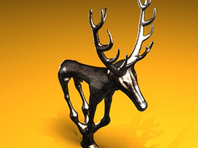 Hittite Deer Sculpture 3d model and Rende 3d 3d möodel 3d render design illustration