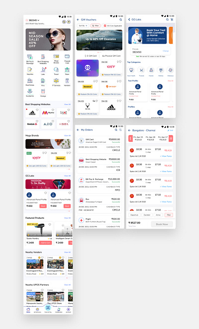 Global Garner Mobile App - Redesign graphic design ui